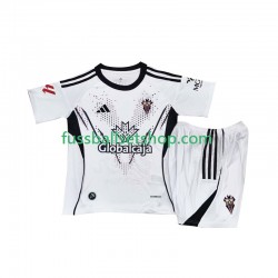 Günstige Fußball Trikotsatz Albacete Kinder Heimtrikot 2025-2026 Kurzarm