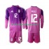 Günstige Fußball Trikotsatz Argentinien Geronimo Rulli 12 Torwart Kinder Heimtrikot 2025 Langarm