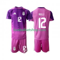 Günstige Fußball Trikotsatz Argentinien Geronimo Rulli 12 Torwart Kinder Heimtrikot 2025 Kurzarm