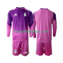 Günstige Fußball Trikotsatz Argentinien Torwart Kinder Heimtrikot 2025 Langarm