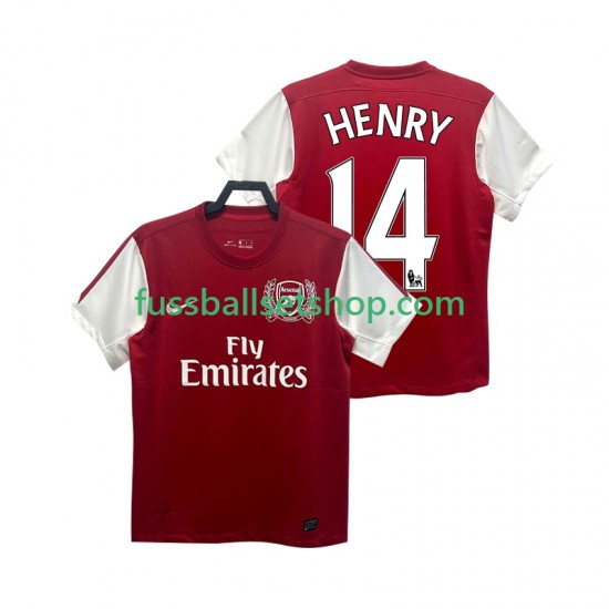 Günstige Fußball Trikotsatz Arsenal HENRY 14 2012 Retro Herren Heimtrikot 2011 Kurzarm