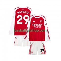 Günstige Fußball Trikotsatz Arsenal Kai Havertz 29 Kinder Heimtrikot 2025-2026 Langarm
