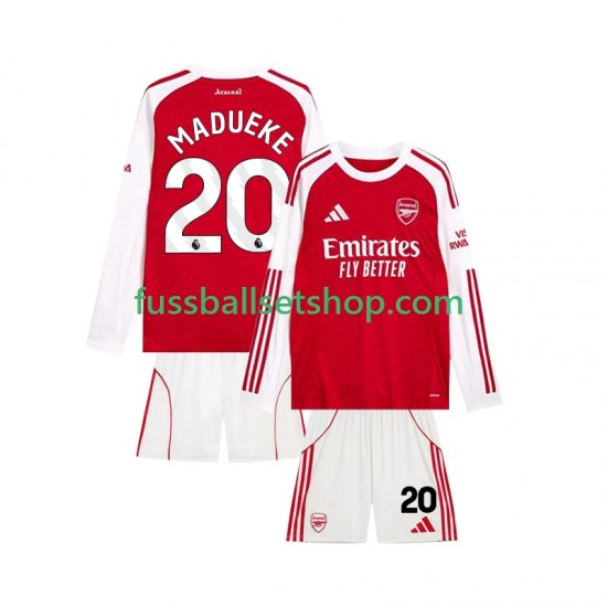 Günstige Fußball Trikotsatz Arsenal Noni Madueke 20 Kinder Heimtrikot 2025-2026 Langarm