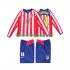 Günstige Fußball Trikotsatz Atlético Madrid SIMEONE 14 2004 2005 Retro Kinder Heimtrikot Langarm