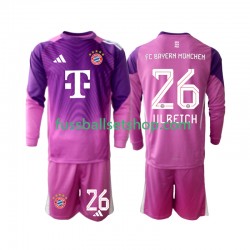 Günstige Fußball Trikotsatz FC Bayern München Sven Ulreich 26 Torwart Kinder Viertestrikot 2025-2026 Langarm