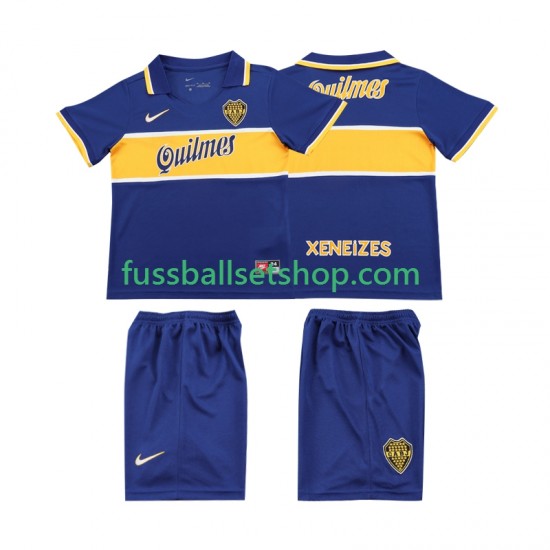 Günstige Fußball Trikotsatz Boca Juniors 1996 1997 Retro Kinder Heimtrikot Kurzarm