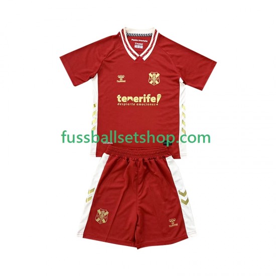 Günstige Fußball Trikotsatz CD Tenerife Kinder Auswärtstrikot 2025-2026 Kurzarm