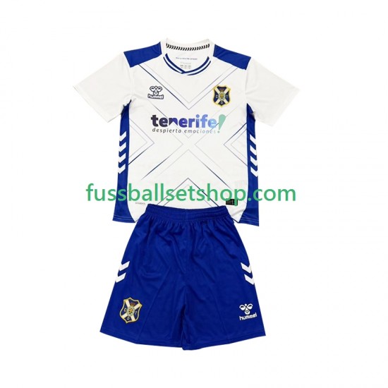Günstige Fußball Trikotsatz CD Tenerife Kinder Heimtrikot 2025-2026 Kurzarm