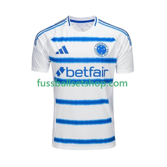 Günstige Fußball Trikotsatz Cruzeiro Herren Auswärtstrikot 2025-2026 Kurzarm