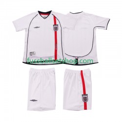 Günstige Fußball Trikotsatz England Retro Kinder Heimtrikot 2002 Kurzarm