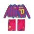 Günstige Fußball Trikotsatz FC Barcelona Lionel Messi 10 2005 Retro Kinder Heimtrikot 2006 Langarm