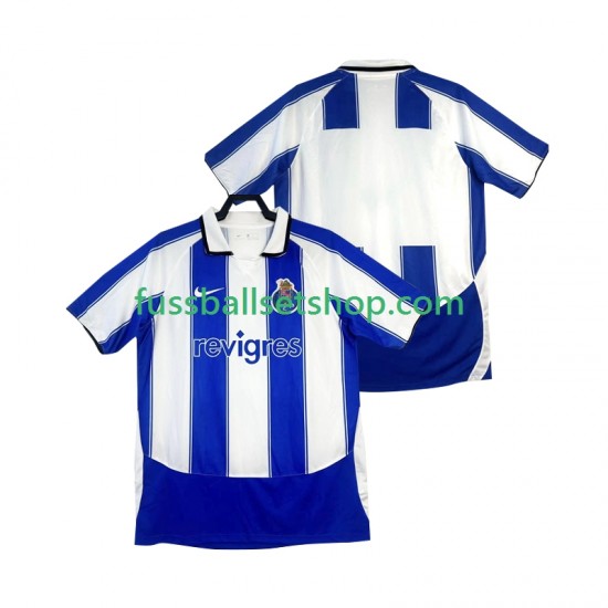Günstige Fußball Trikotsatz FC Porto 2003 2004 Retro Herren Heimtrikot Kurzarm