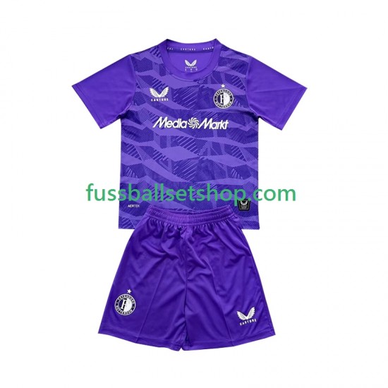 Günstige Fußball Trikotsatz Feyenoord Rotterdam Torwart Kinder Ausweichtrikot 2025-2026 Kurzarm