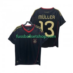 Günstige Fußball Trikotsatz Deutschland MULLER 13 Retro Herren Auswärtstrikot 2010 Kurzarm