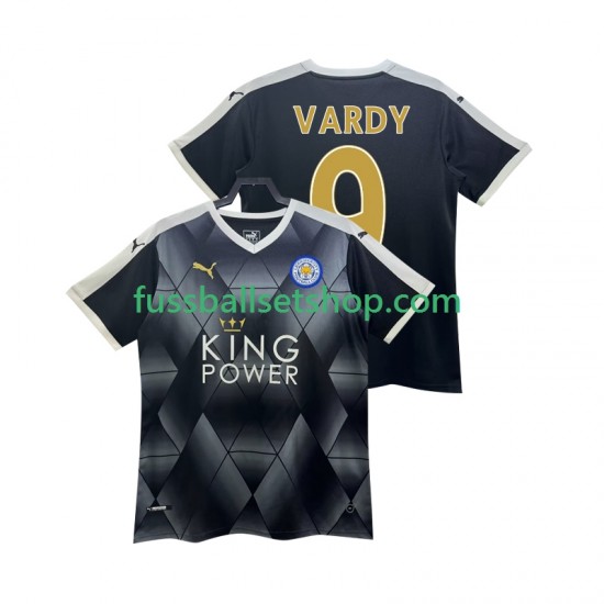 Günstige Fußball Trikotsatz Leicester City VARDY 9 2014 2015 Retro Herren Auswärtstrikot Kurzarm