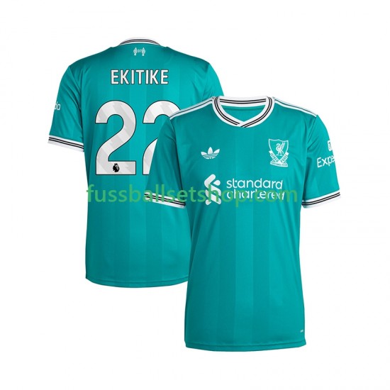 Günstige Fußball Trikotsatz Liverpool Hugo Ekitike 22 Herren Ausweichtrikot 2025-2026 Kurzarm