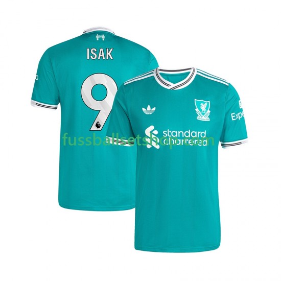Günstige Fußball Trikotsatz Liverpool ISAK 9 Herren Ausweichtrikot 2025-2026 Kurzarm