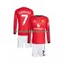 Günstige Fußball Trikotsatz Manchester United Cristiano Ronaldo 7 Kinder Heimtrikot 2025-2026 Langarm