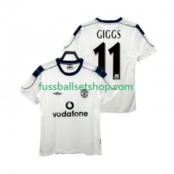 Günstige Fußball Trikotsatz Manchester United GIGGS 11 2000 2001 Retro Herren Auswärtstrikot Kurzarm