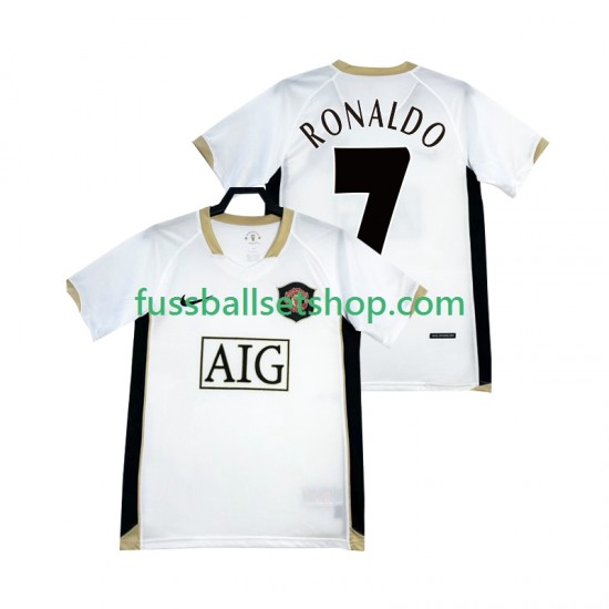 Günstige Fußball Trikotsatz Manchester United RONALDO 7 -2007 Retro Herren Auswärtstrikot 2006 Kurzarm