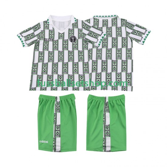 Günstige Fußball Trikotsatz Nigeria Retro Kinder Auswärtstrikot 1994 Kurzarm
