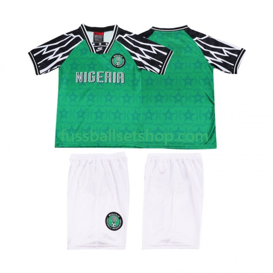 Günstige Fußball Trikotsatz Nigeria 1995 Retro Kinder Heimtrikot Kurzarm