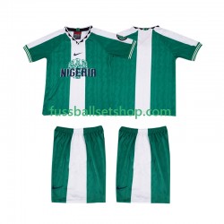 Günstige Fußball Trikotsatz Nigeria 1996 Retro Kinder Heimtrikot Kurzarm