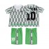 Günstige Fußball Trikotsatz Nigeria OKOCHA 10 Retro Kinder Auswärtstrikot 1994 Kurzarm