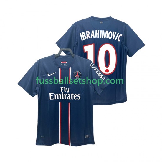 Günstige Fußball Trikotsatz Paris Saint-Germain IBRAHIMOVIC 10 2012 2013 Retro Herren Heimtrikot Kurzarm
