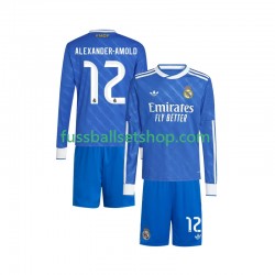 Günstige Fußball Trikotsatz Real Madrid Trent Alexander-Arnold 12 Kinder Ausweichtrikot 2025-2026 Langarm