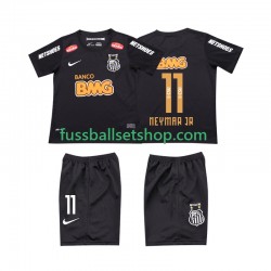 Günstige Fußball Trikotsatz Santos NEYMAR JR 11 Classic 2012 2013 Retro Kinder Auswärtstrikot Kurzarm