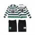 Günstige Fußball Trikotsatz Sporting CP Cristiano Ronaldo 28 2001 2003 Retro Kinder Heimtrikot Langarm