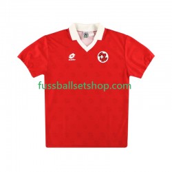 Günstige Fußball Trikotsatz Schweiz Retro Herren Heimtrikot 1994 Kurzarm