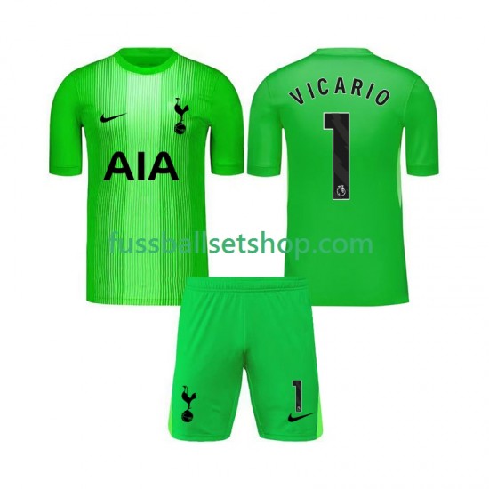 Günstige Fußball Trikotsatz Tottenham Hotspur Guglielmo Vicario 1 Torwart Kinder Heimtrikot 2025-2026 Kurzarm