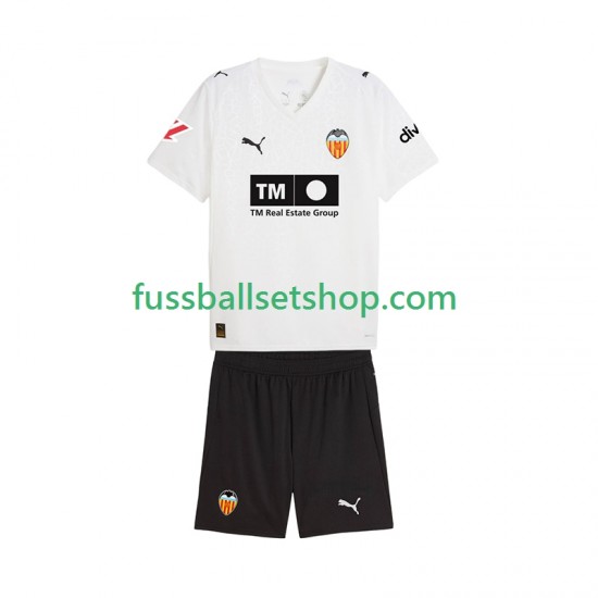 Günstige Fußball Trikotsatz Valencia CF Kinder Heimtrikot 2025-2026 Kurzarm