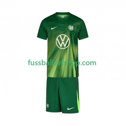Günstige Fußball Trikotsatz VfL Wolfsburg Kinder Heimtrikot 2025-2026 Kurzarm