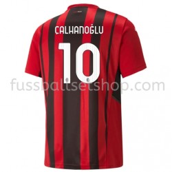 Günstige Fußball Trikotsatz AC Milan Hakan Calhanoglu 10 Heimtrikot 2021-2022 Kurzarm