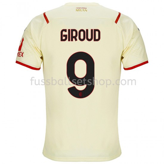 Günstige Fußball Trikotsatz AC Milan Olivier Giroud 9 Auswärtstrikot 2021-2022 Kurzarm