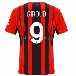 Günstige Fußball Trikotsatz AC Milan Olivier Giroud 9 Heimtrikot 2021-2022 Kurzarm