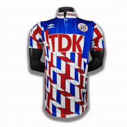 Günstige Fußball Trikotsatz AFC Ajax Retro Auswärtstrikot 1990 Kurzarm