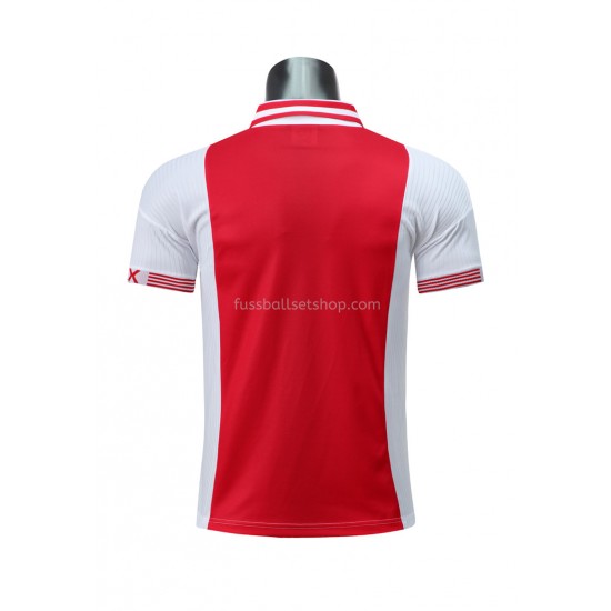 Günstige Fußball Trikotsatz AFC Ajax Retro Heimtrikot 1997-1998 Kurzarm