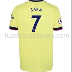 Günstige Fußball Trikotsatz Arsenal Bukayo Saka 7 Auswärtstrikot 2021-2022 Kurzarm
