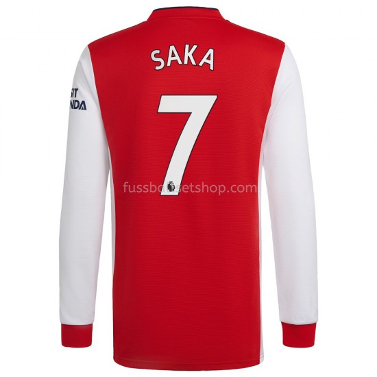 Günstige Fußball Trikotsatz Arsenal Bukayo Saka 7 Heimtrikot 2021-2022 Langarm