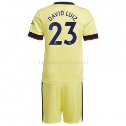 Günstige Fußball Trikotsatz Arsenal David Luiz 23 Kinder Auswärtstrikot 2021-2022 Kurzarm