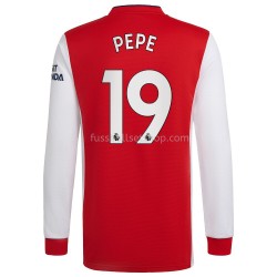 Günstige Fußball Trikotsatz Arsenal Nicolas Pepe 19 Heimtrikot 2021-2022 Langarm