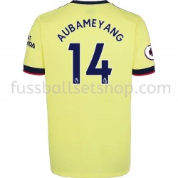 Günstige Fußball Trikotsatz Arsenal Pierre-Emerick Aubameyang 14 Auswärtstrikot 2021-2022 Kurzarm