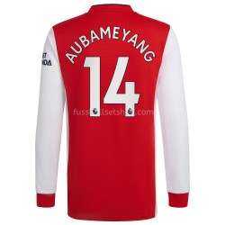 Günstige Fußball Trikotsatz Arsenal Pierre-Emerick Aubameyang 14 Heimtrikot 2021-2022 Langarm