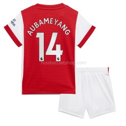 Günstige Fußball Trikotsatz Arsenal Pierre-Emerick Aubameyang 14 Kinder Heimtrikot 2021-2022 Kurzarm