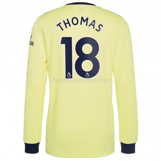Günstige Fußball Trikotsatz Arsenal Thomas Partey 18 Auswärtstrikot 2021-2022 Langarm