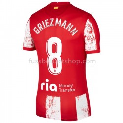 Günstige Fußball Trikotsatz Atlético Madrid Antoine Griezmann 8 Heimtrikot 2021-2022 Kurzarm